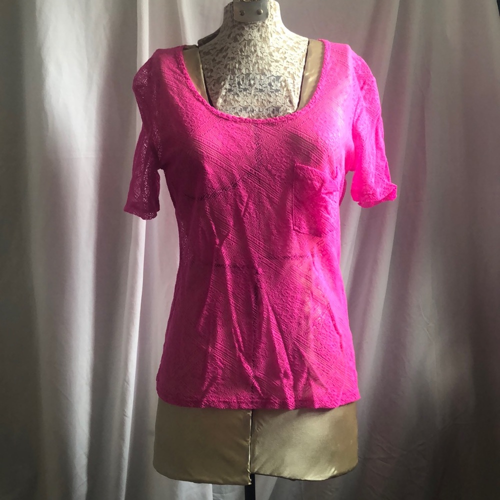 Kimchi Blue lace pocket tee